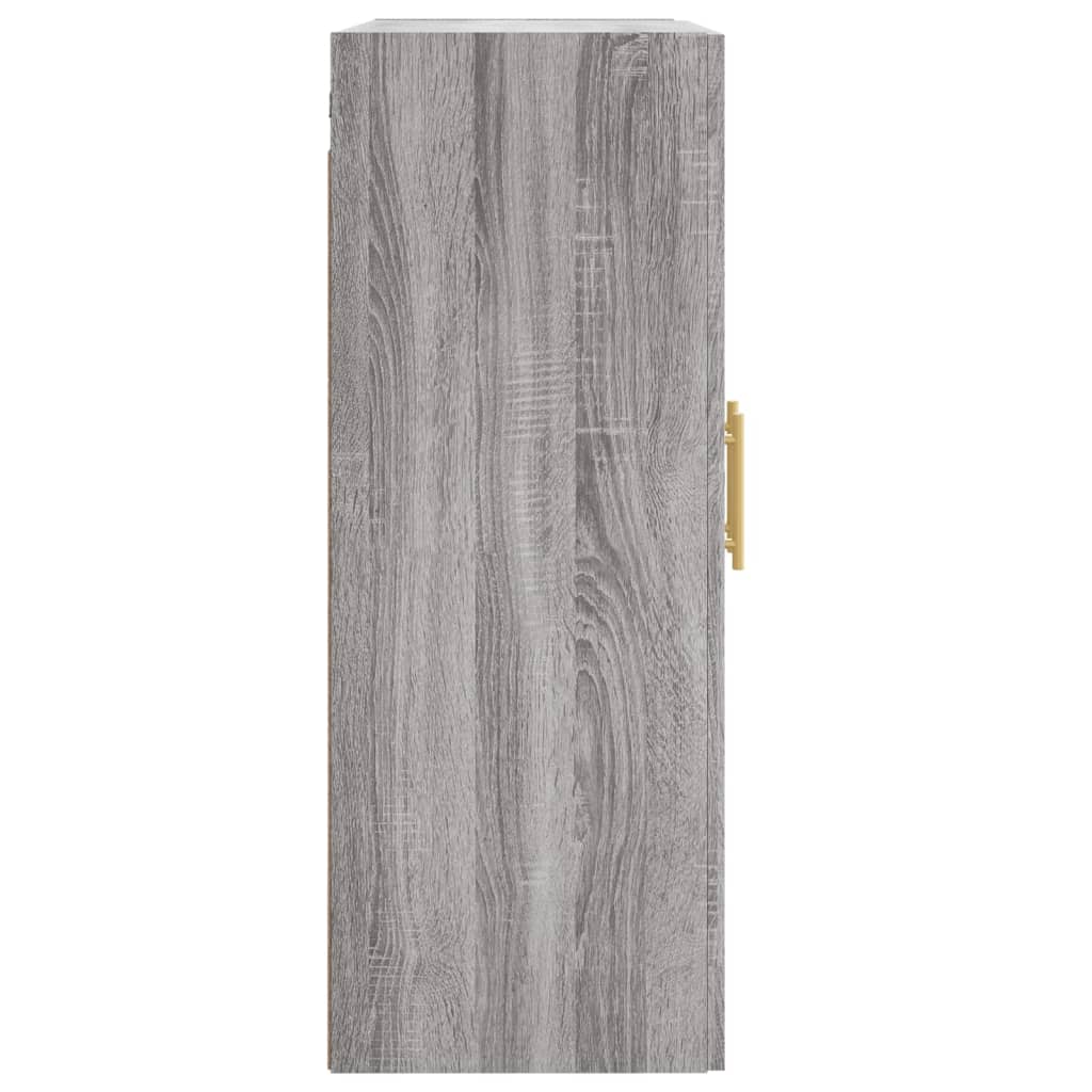 Armadietti a Parete 2 pz Grigio Sonoma in Legno Multistrato | homemem39