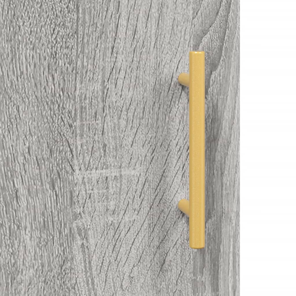 Armadietti a Parete 2 pz Grigio Sonoma in Legno Multistrato | homemem39