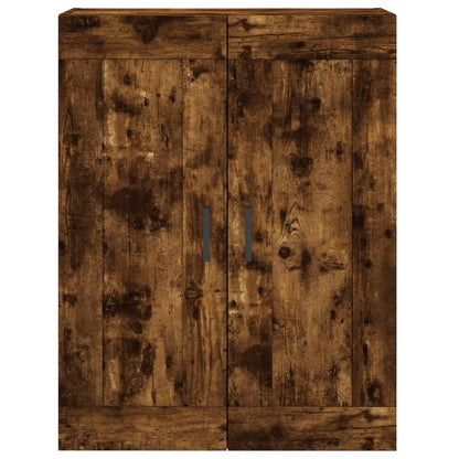 Armadietti a Parete 2 pz Rovere Fumo in Legno Multistrato | homemem39