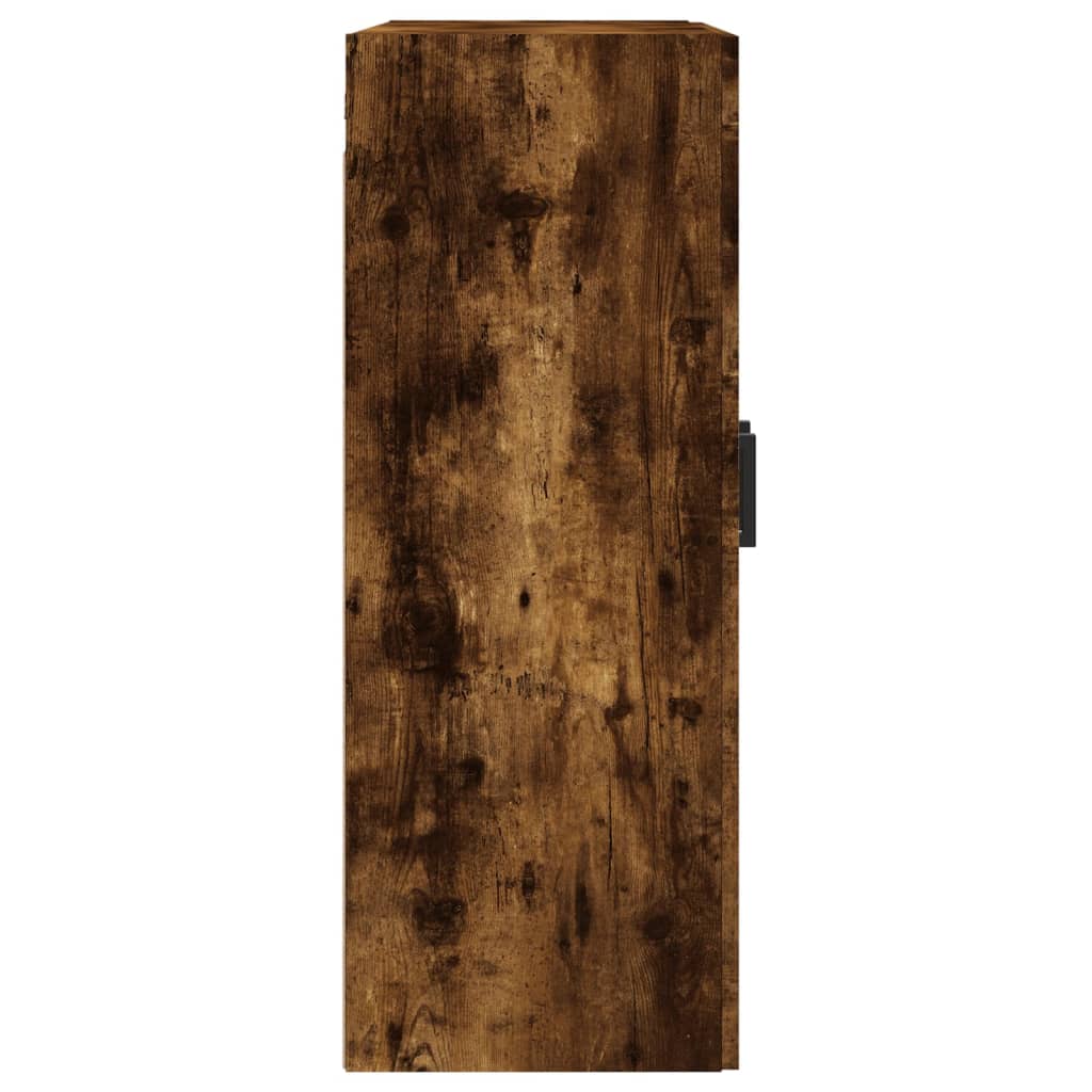 Armadietti a Parete 2 pz Rovere Fumo in Legno Multistrato | homemem39