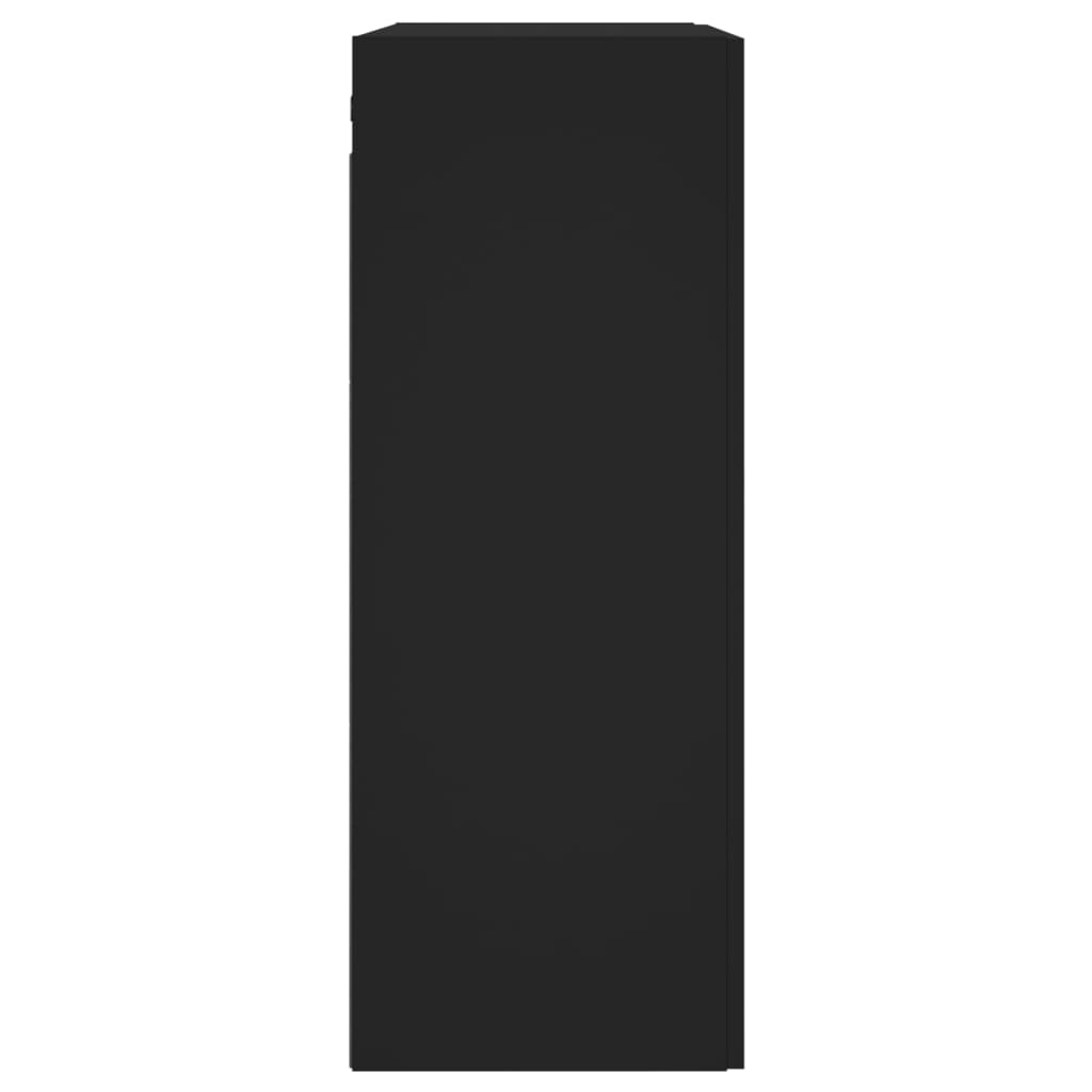 Armadietti a Parete 2 pz Neri in Legno Multistrato - homemem39