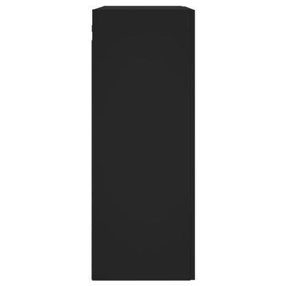 Armadietti a Parete 2 pz Neri in Legno Multistrato - homemem39