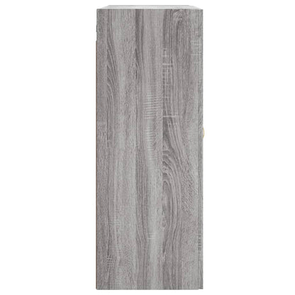 Armadietti a Parete 2 pz Grigio Sonoma in Legno Multistrato - homemem39