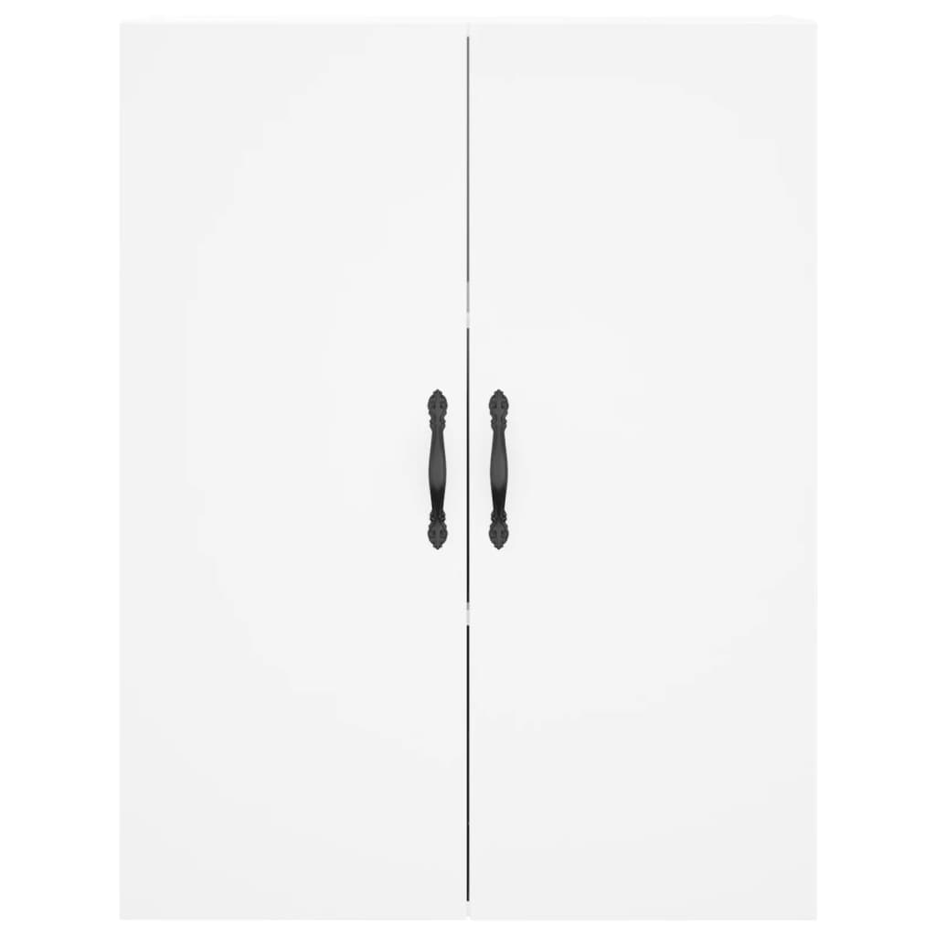 Credenza Bianca 69,5x34x180 cm in Legno Multistrato - homemem39