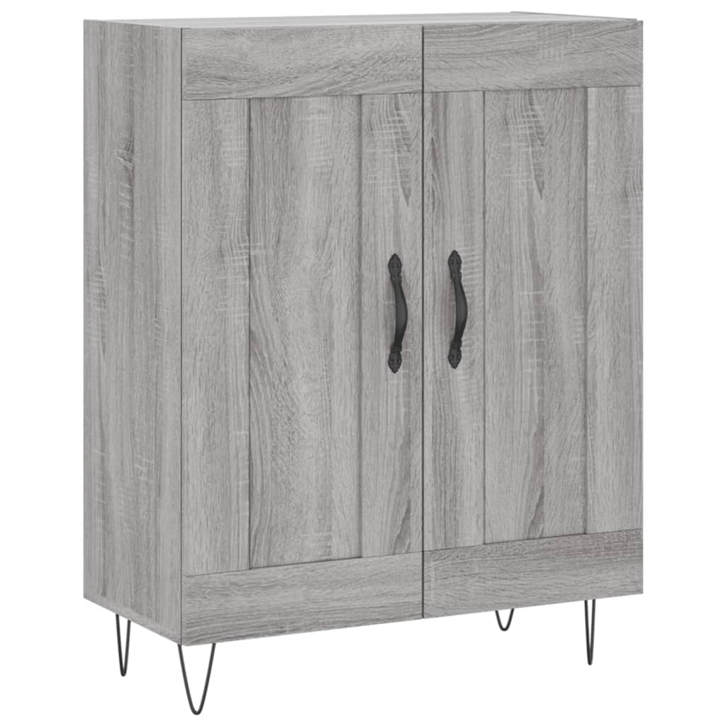 Credenza Grigio Sonoma 69,5x34x180 cm in Legno Multistrato - homemem39