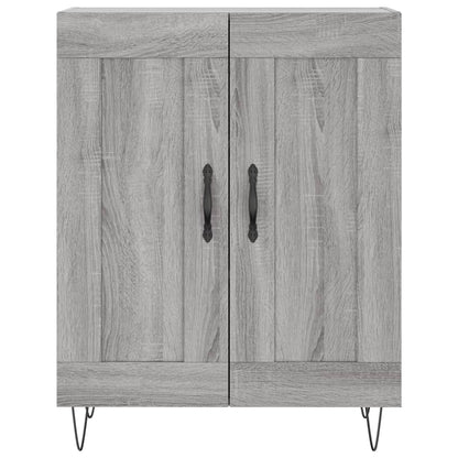 Credenza Grigio Sonoma 69,5x34x180 cm in Legno Multistrato - homemem39