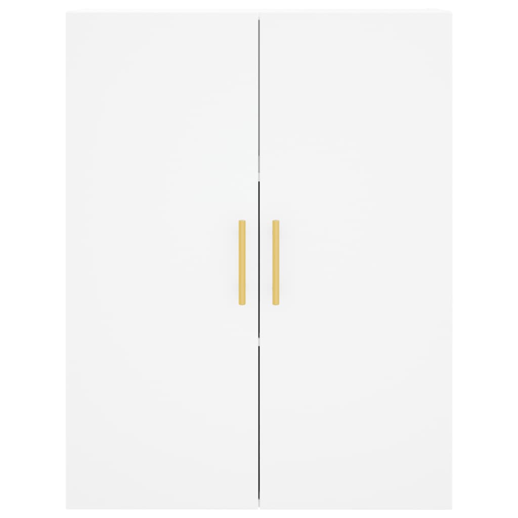 Credenza Bianca 69,5x34x180 cm in Legno Multistrato - homemem39