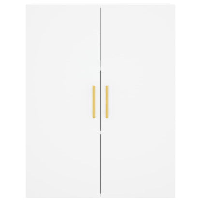 Credenza Bianca 69,5x34x180 cm in Legno Multistrato - homemem39