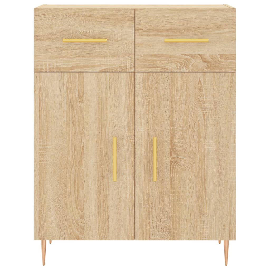 Credenza Rovere Sonoma 69,5x34x180 cm in Legno Multistrato - homemem39
