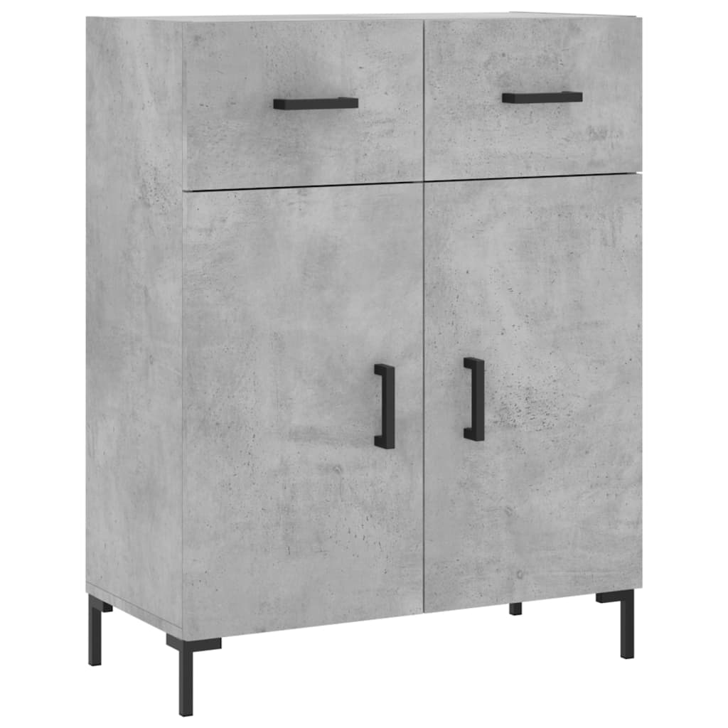 Credenza Grigio Cemento 69,5x34x180 cm in Legno Multistrato - homemem39