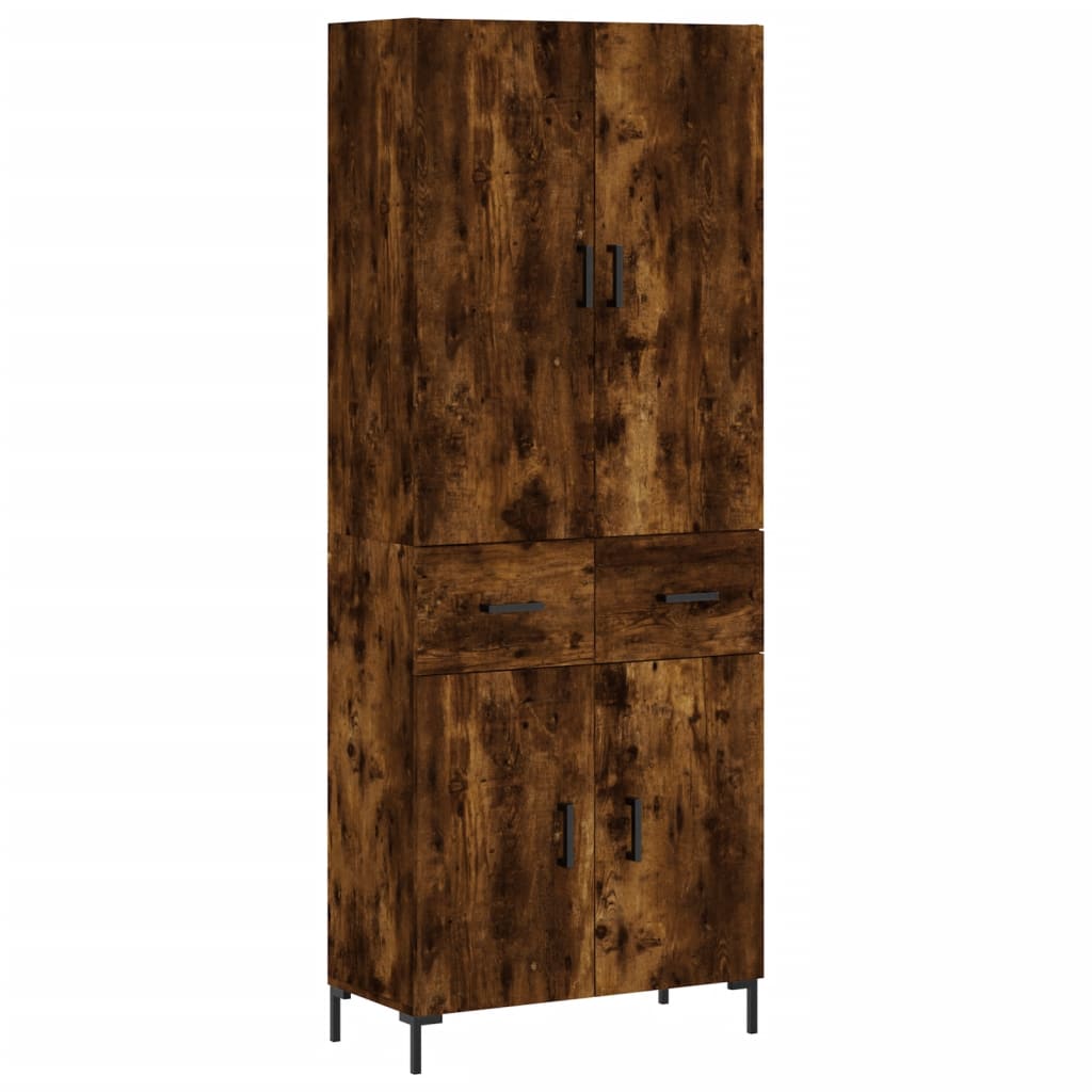 Credenza Rovere Fumo  69,5x34x180 cm in Legno Multistrato - homemem39