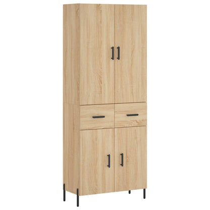 Credenza Rovere Sonoma 69,5x34x180 cm in Legno Multistrato - homemem39