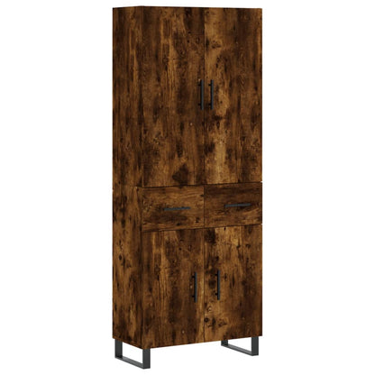 Credenza Rovere Fumo  69,5x34x180 cm in Legno Multistrato - homemem39