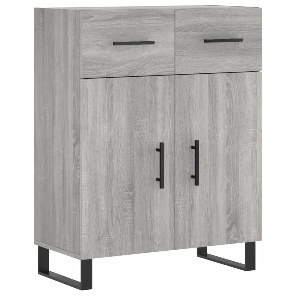 Credenza Grigio Sonoma 69,5x34x180 cm in Legno Multistrato - homemem39