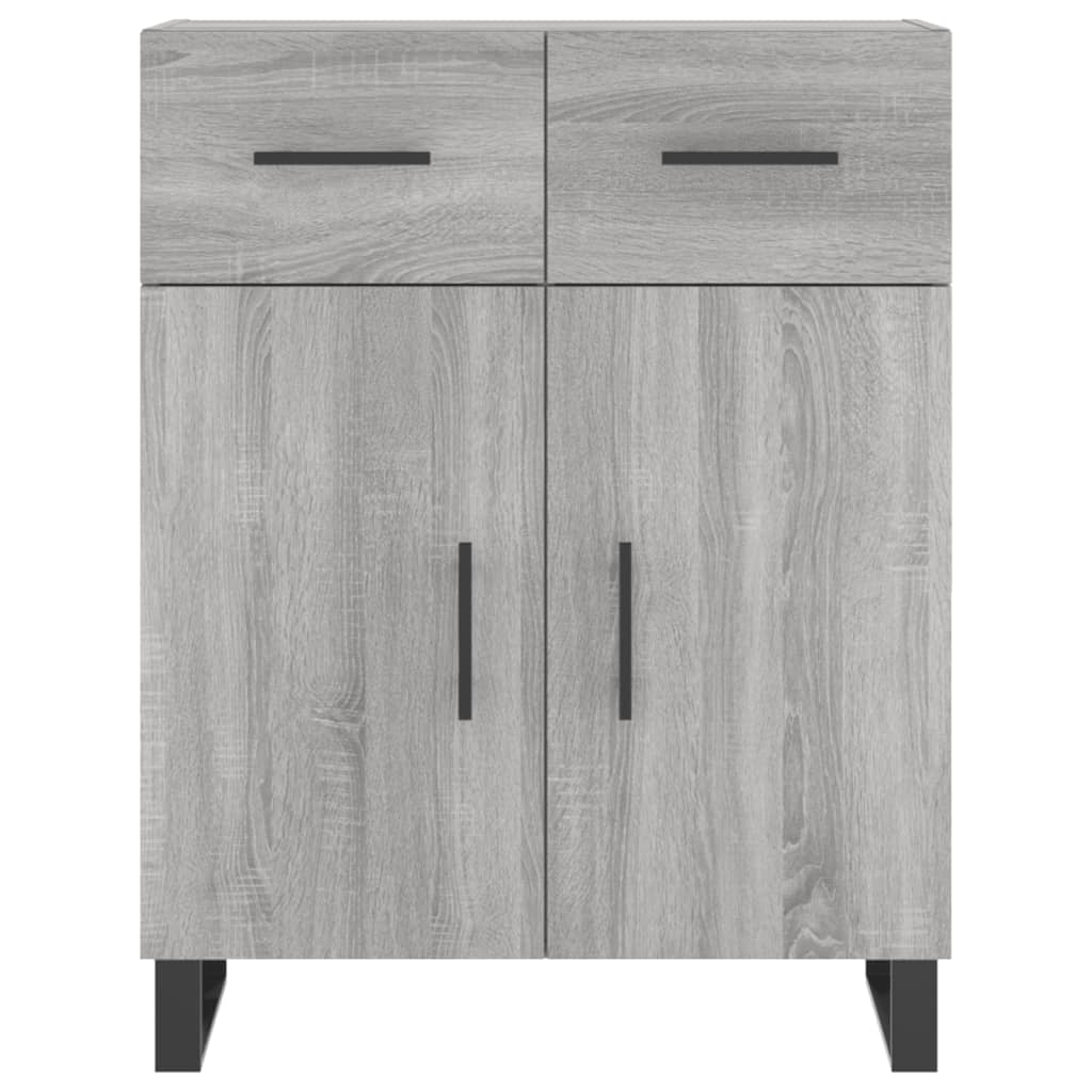 Credenza Grigio Sonoma 69,5x34x180 cm in Legno Multistrato - homemem39