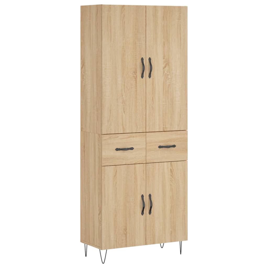 Credenza Rovere Sonoma 69,5x34x180 cm in Legno Multistrato - homemem39