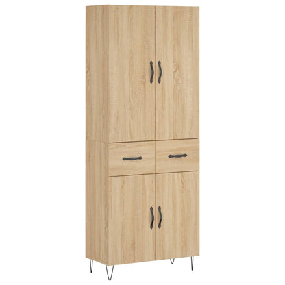 Credenza Rovere Sonoma 69,5x34x180 cm in Legno Multistrato - homemem39