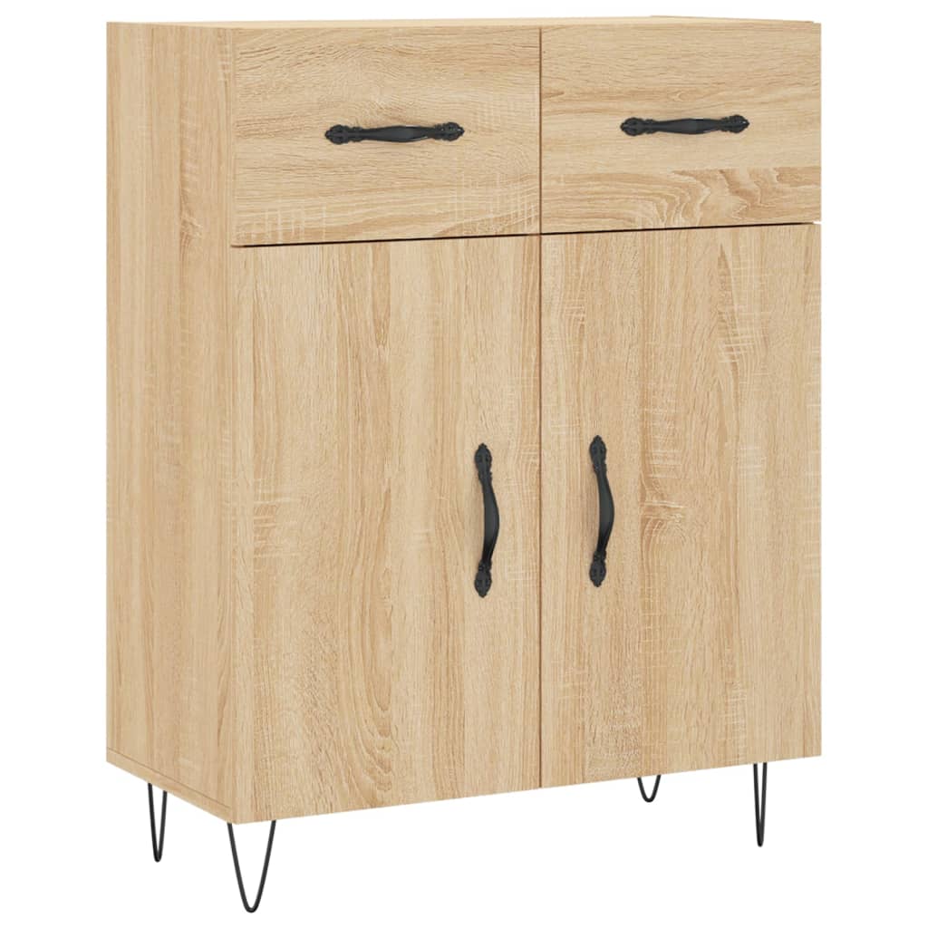 Credenza Rovere Sonoma 69,5x34x180 cm in Legno Multistrato - homemem39