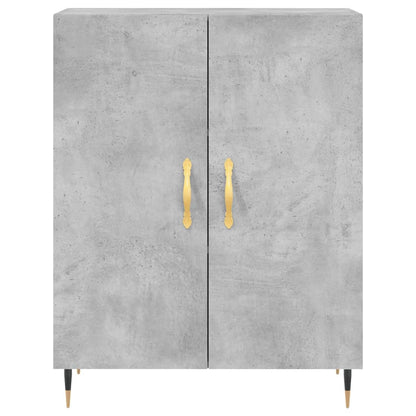 Credenza Grigio Cemento 69,5x34x180 cm in Legno Multistrato - homemem39