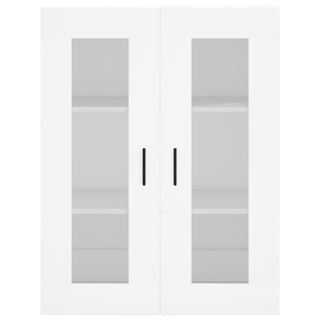 Credenza Bianca 69,5x34x180 cm in Legno Multistrato - homemem39