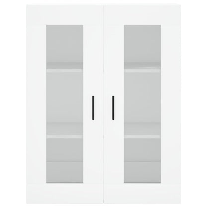 Credenza Bianca 69,5x34x180 cm in Legno Multistrato - homemem39