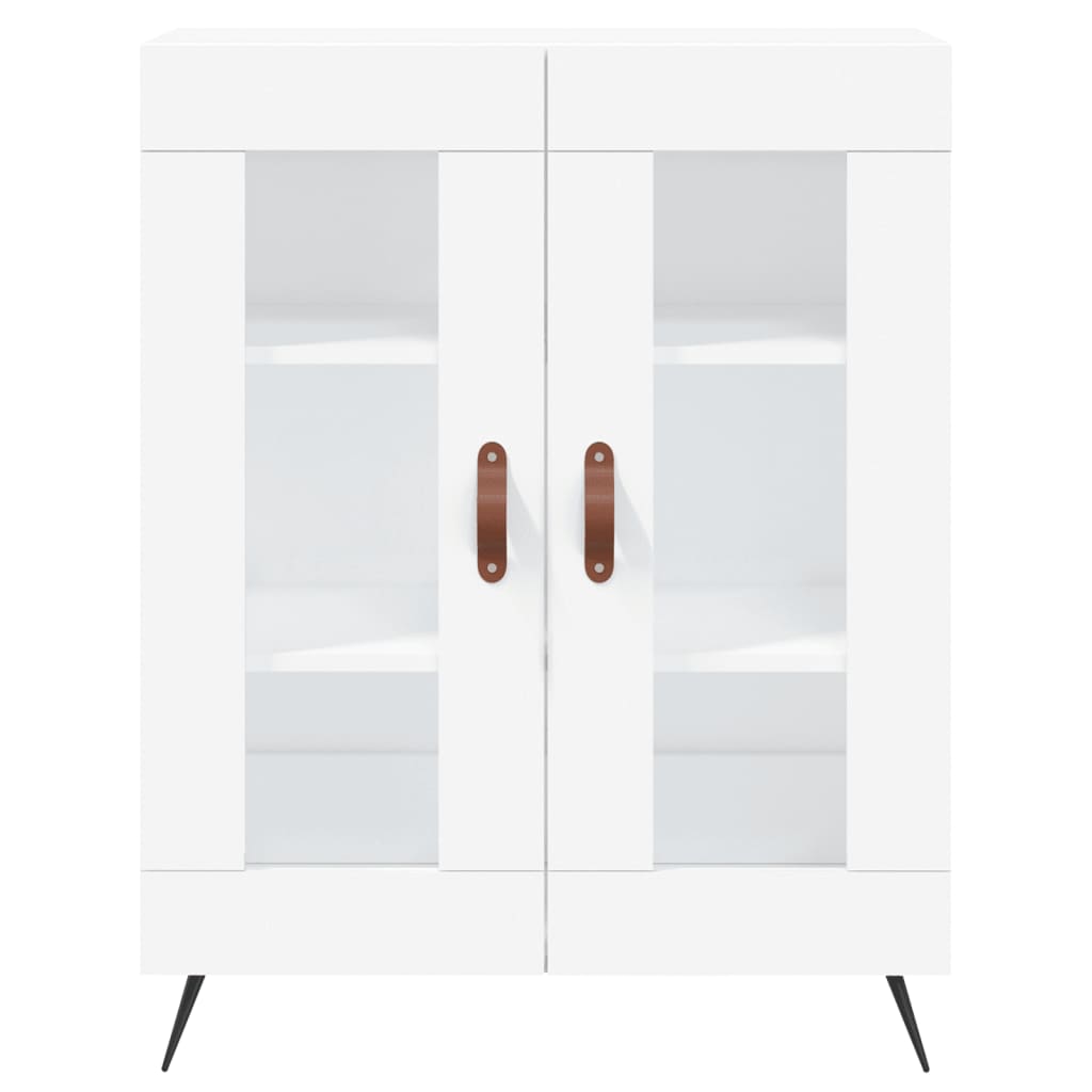 Credenza Bianca 69,5x34x180 cm in Legno Multistrato - homemem39