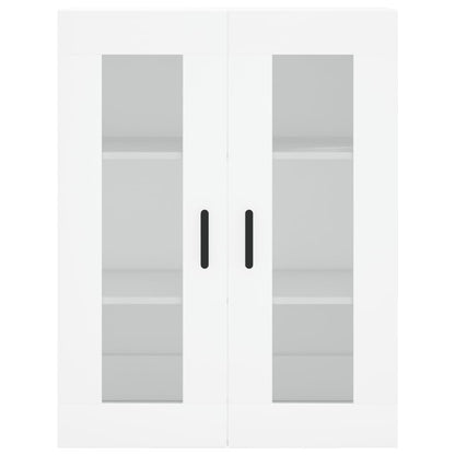 Credenza Bianca 69,5x34x180 cm in Legno Multistrato - homemem39