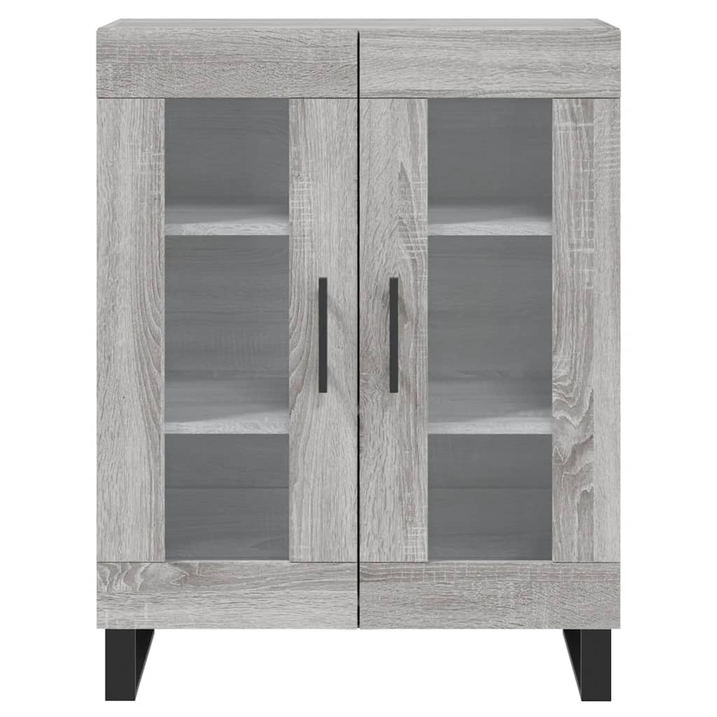 Sonoma Grey Sideboard 69,5x34x180 cm aus Mehrschichtholz