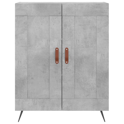 Credenza Grigio Cemento 69,5x34x180 cm in Legno Multistrato - homemem39