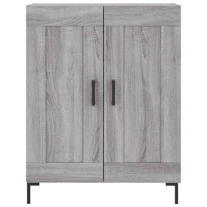 Credenza Grigio Sonoma 69,5x34x180 cm in Legno Multistrato - homemem39