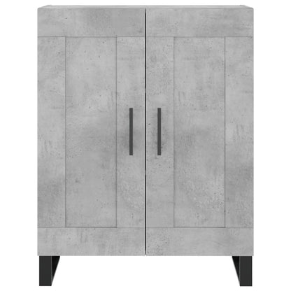 Credenza Grigio Cemento 69,5x34x180 cm in Legno Multistrato
