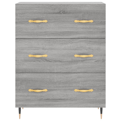 Credenza Grigio Sonoma 69,5x34x180 cm in Legno Multistrato - homemem39