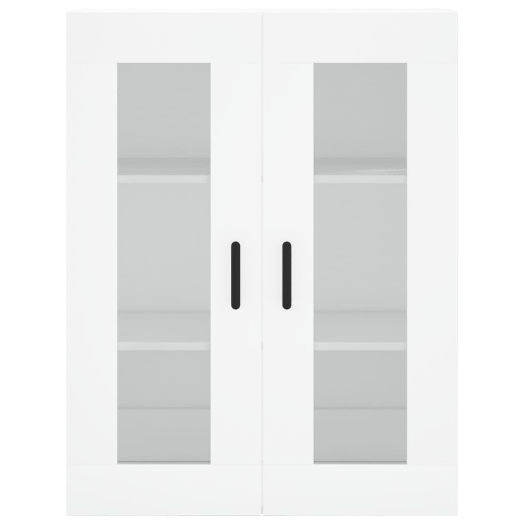 Credenza Bianca 69,5x34x180 cm in Legno Multistrato