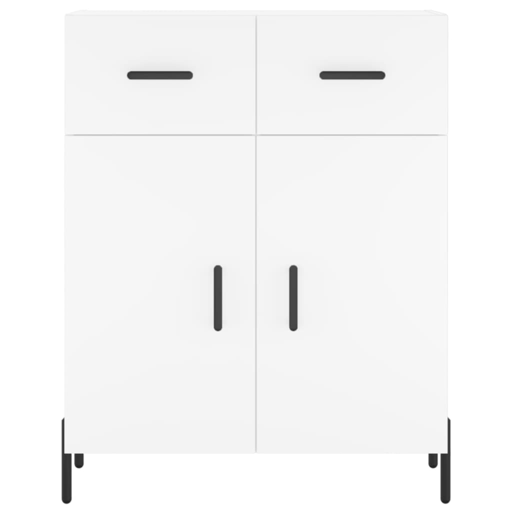 Credenza Bianca 69,5x34x180 cm in Legno Multistrato - homemem39