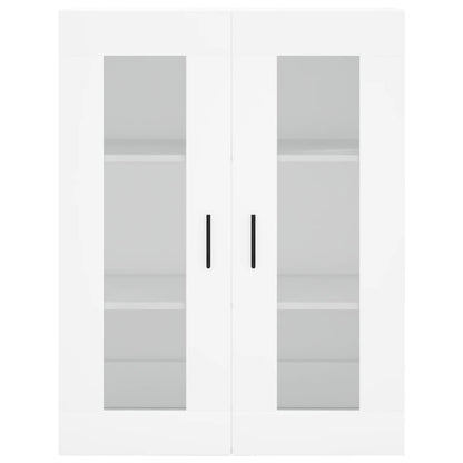 Credenza Bianca 69,5x34x180 cm in Legno Multistrato - homemem39