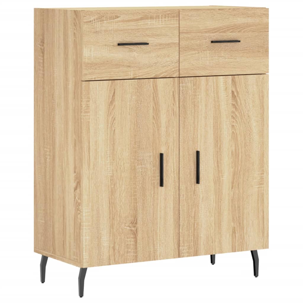 Credenza Rovere Sonoma 69,5x34x180 cm in Legno Multistrato - homemem39