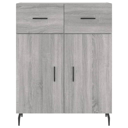 Credenza Grigio Sonoma 69,5x34x180 cm in Legno Multistrato - homemem39