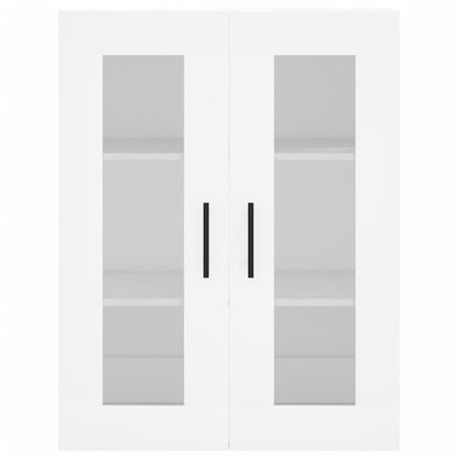 Credenza Bianca 69,5x34x180 cm in Legno Multistrato - homemem39