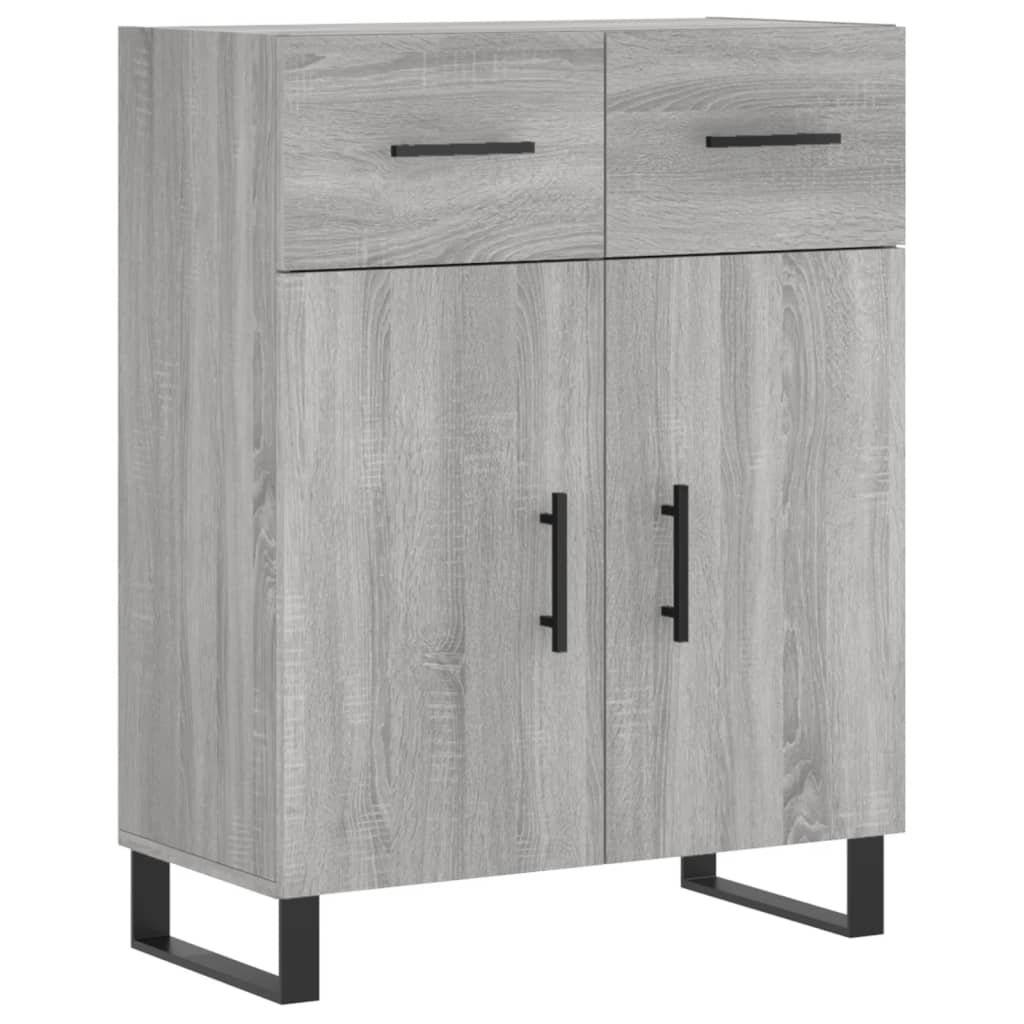 Credenza Grigio Sonoma 69,5x34x180 cm in Legno Multistrato - homemem39