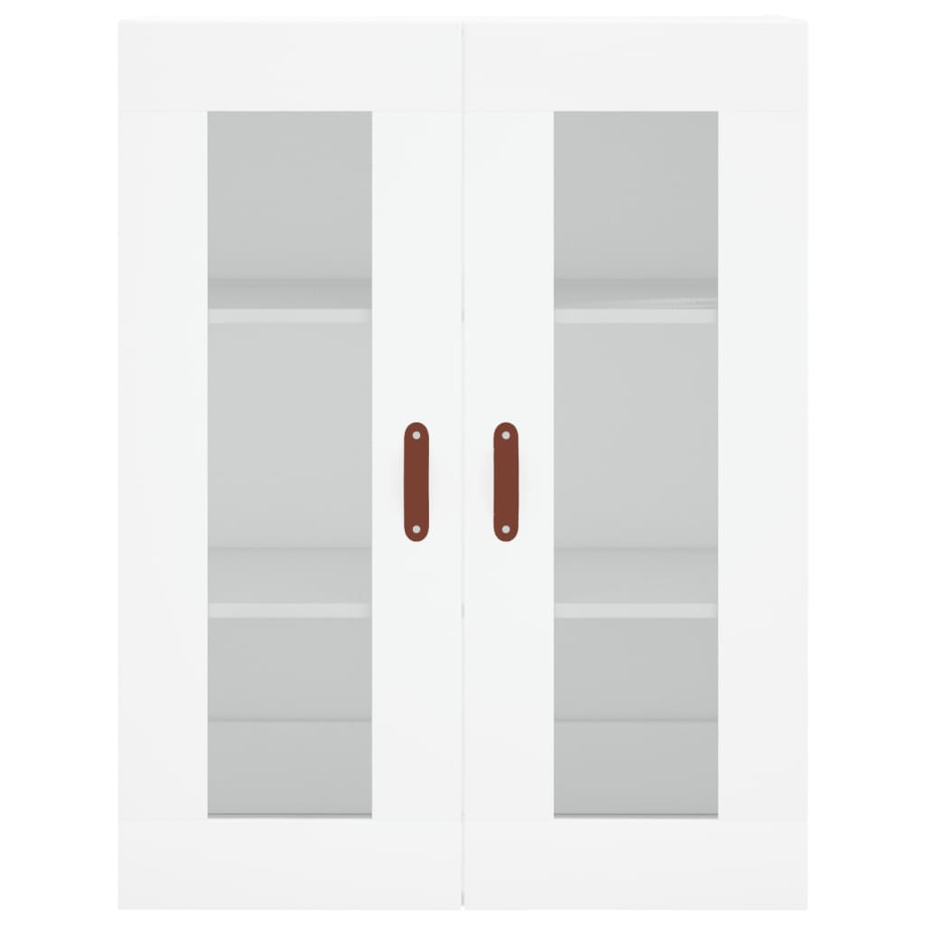 Credenza Bianca 69,5x34x180 cm in Legno Multistrato - homemem39