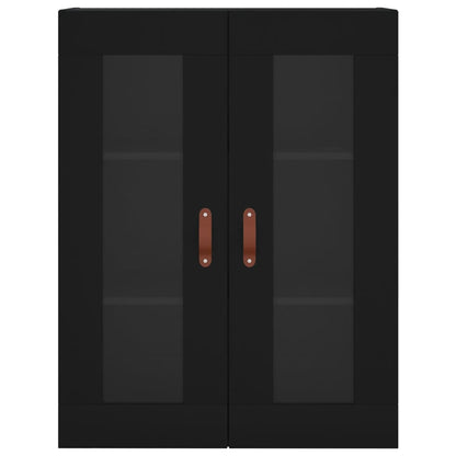 Credenza Nera 69,5x34x180 cm in Legno Multistrato - homemem39