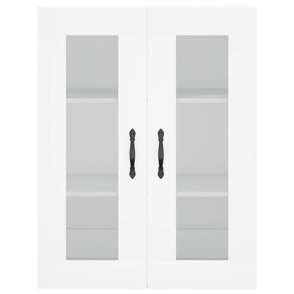 Credenza Bianca 69,5x34x180 cm in Legno Multistrato - homemem39