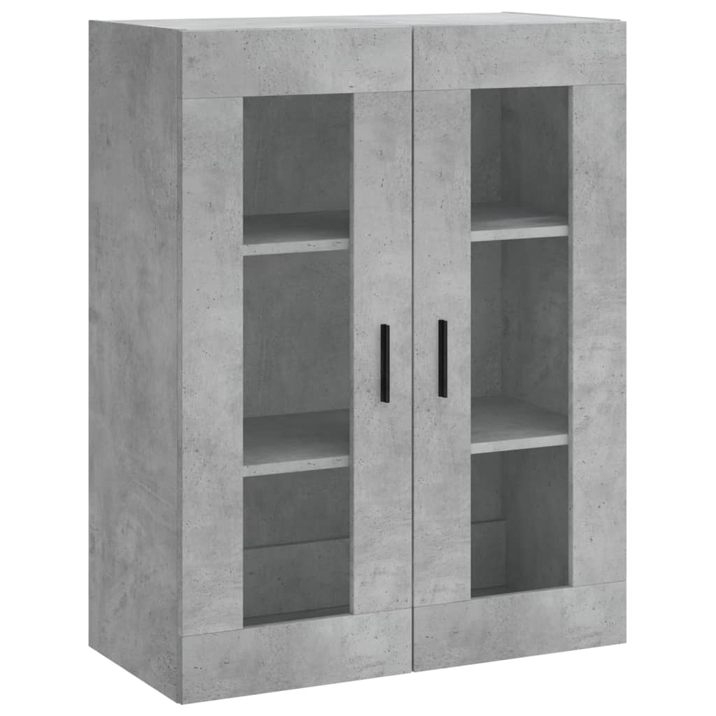 Credenza Grigio Cemento 69,5x34x180 cm in Legno Multistrato | homemem39