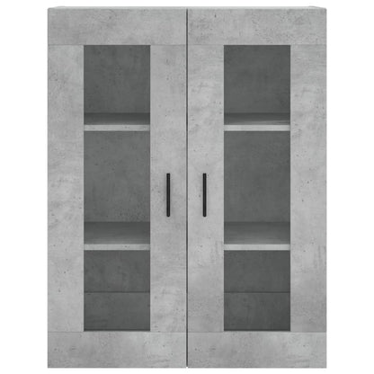 Credenza Grigio Cemento 69,5x34x180 cm in Legno Multistrato | homemem39