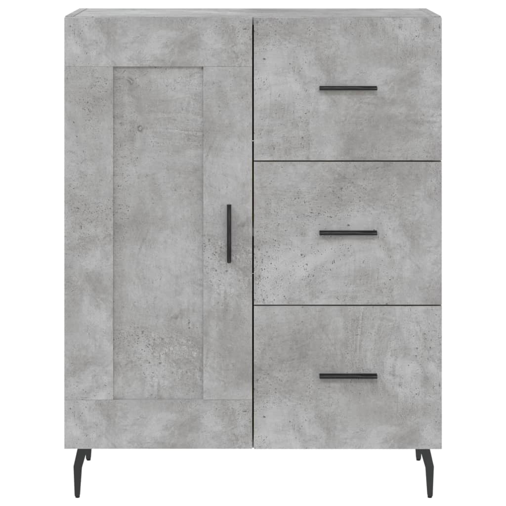 Credenza Grigio Cemento 69,5x34x180 cm in Legno Multistrato | homemem39