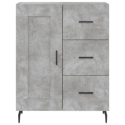 Credenza Grigio Cemento 69,5x34x180 cm in Legno Multistrato | homemem39