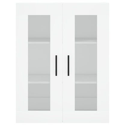 Credenza Bianca 69,5x34x180 cm in Legno Multistrato - homemem39