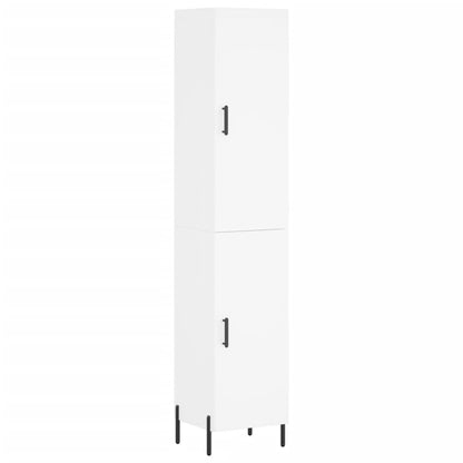 Credenza Bianca 34,5x34x180 cm in Legno Multistrato - homemem39