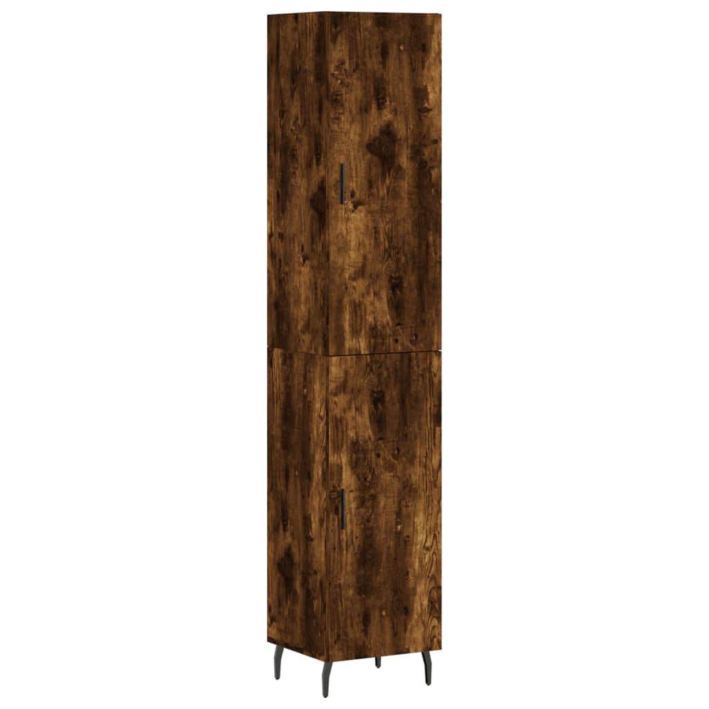 Credenza Rovere Fumo 34,5x34x180 cm in Legno Multistrato - homemem39