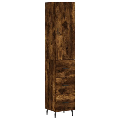 Credenza Rovere Fumo 34,5x34x180 cm in Legno Multistrato - homemem39